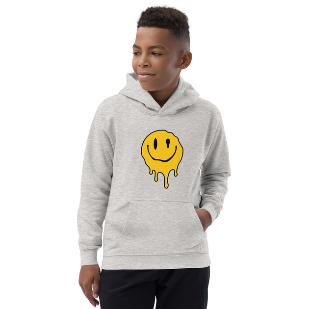 Yellow smiley outlet face hoodie