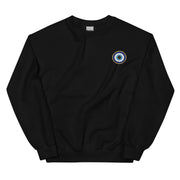 Classic Evil Eye Embroidered Crewneck Sweatshirt