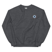 Classic Evil Eye Embroidered Crewneck Sweatshirt