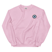 Classic Evil Eye Embroidered Crewneck Sweatshirt