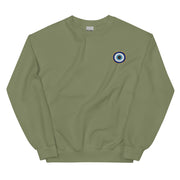 Classic Evil Eye Embroidered Crewneck Sweatshirt