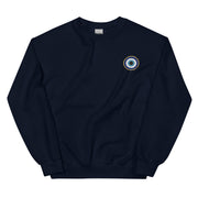 Classic Evil Eye Embroidered Crewneck Sweatshirt