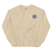 Classic Evil Eye Embroidered Crewneck Sweatshirt