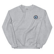 Classic Evil Eye Embroidered Crewneck Sweatshirt