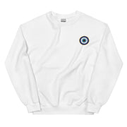 Classic Evil Eye Embroidered Crewneck Sweatshirt
