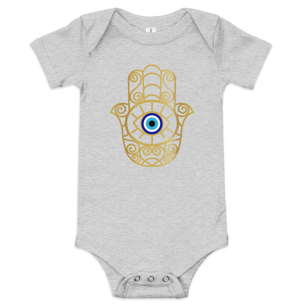 Hamsa Hand Evil Eye Baby Onesie