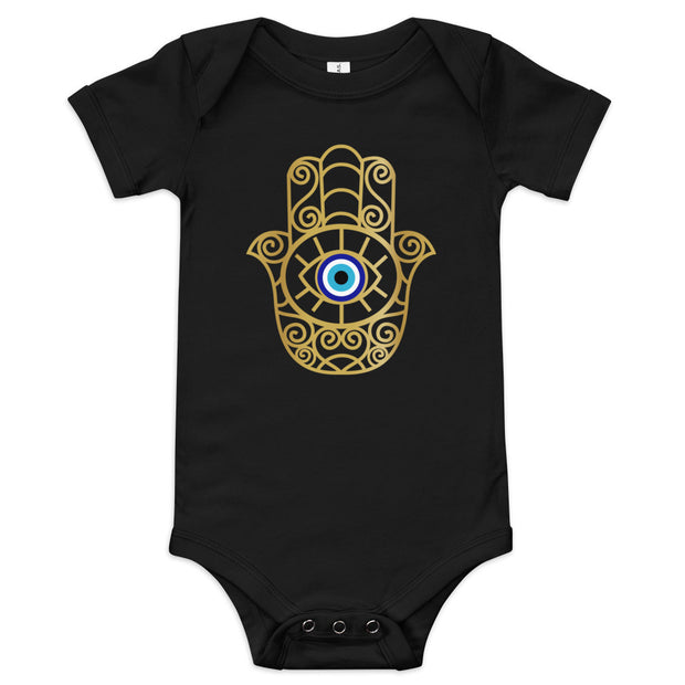 Hamsa Hand Evil Eye Baby Onesie