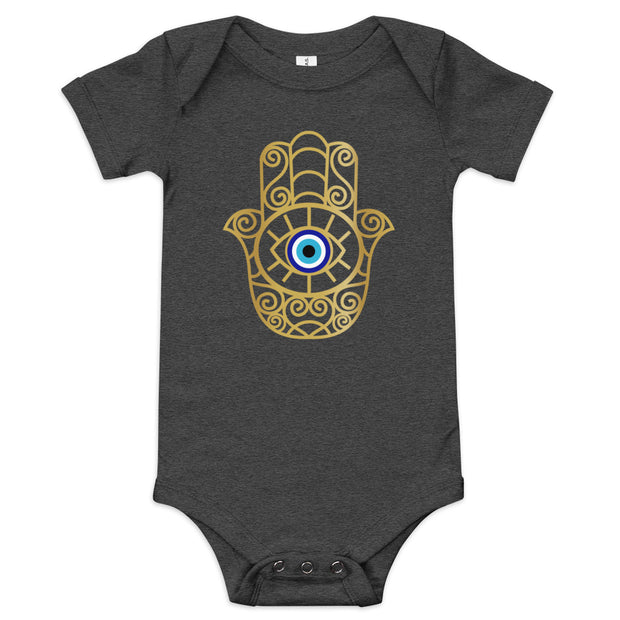 Hamsa Hand Evil Eye Baby Onesie
