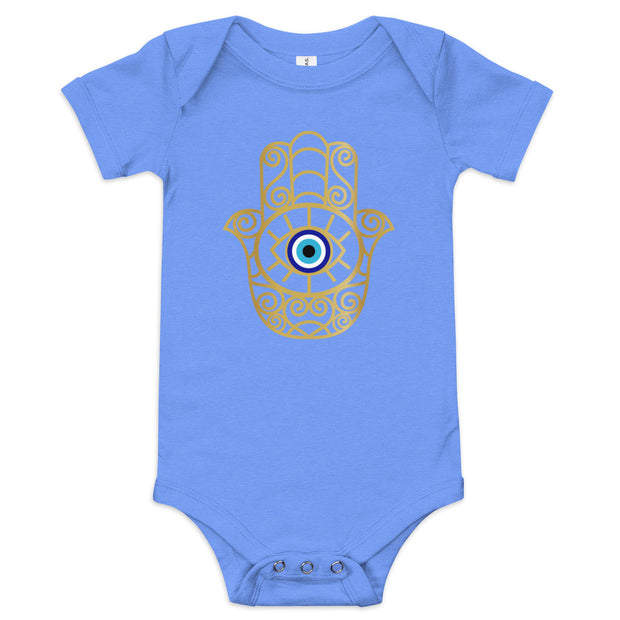 Hamsa Hand Evil Eye Baby Onesie