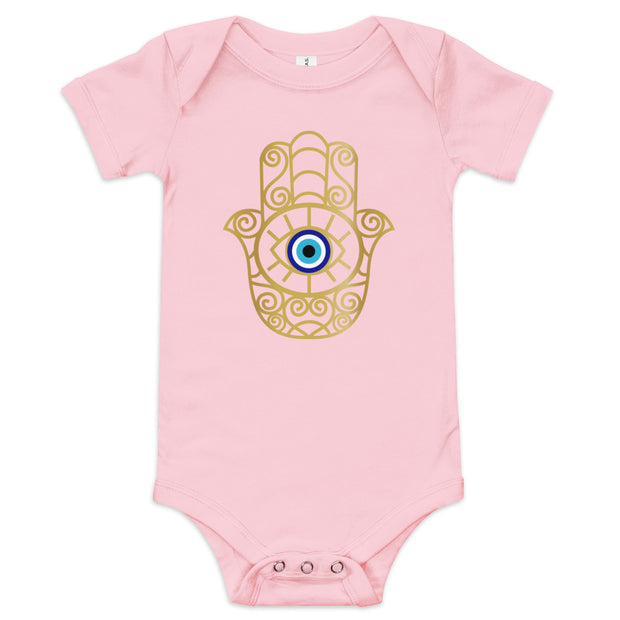 Hamsa Hand Evil Eye Baby Onesie