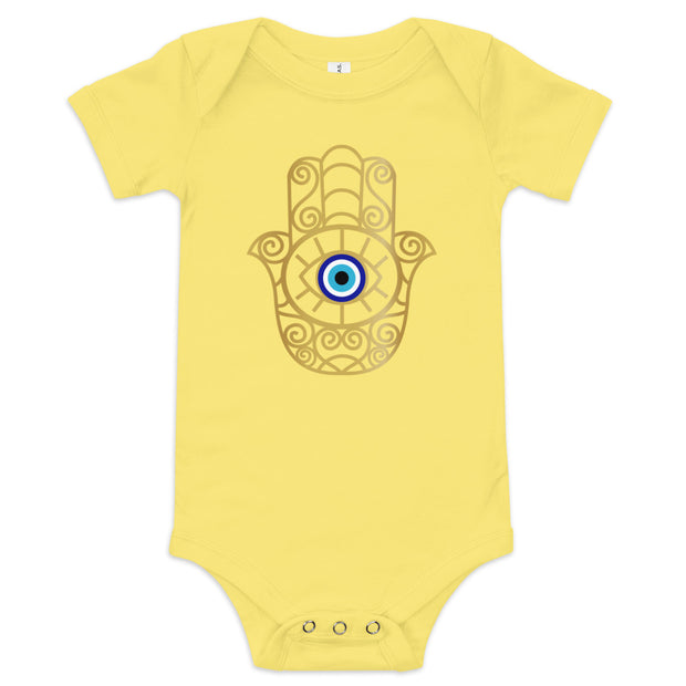 Hamsa Hand Evil Eye Baby Onesie