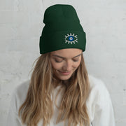Evil Eye Cuffed Beanie