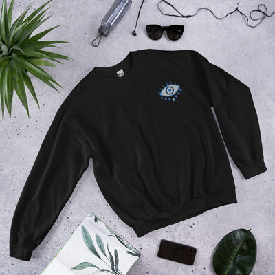 Embroidered Evil Eye Unisex Sweatshirt