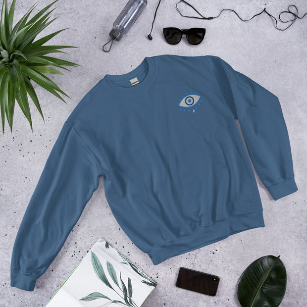 Embroidered Evil Eye Unisex Sweatshirt