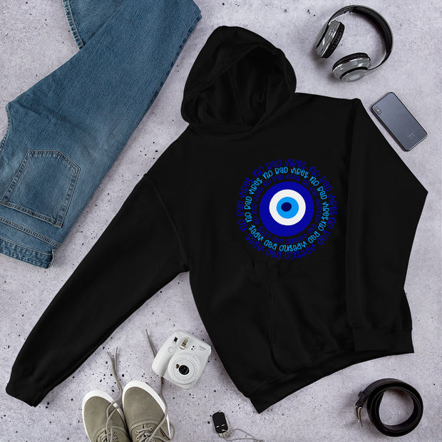 No Bad Vibes Evil Eye Unisex Hoodie