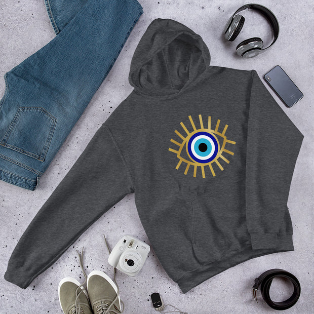 Evil Eye with Lashes Good Vibes Unisex Hoodie