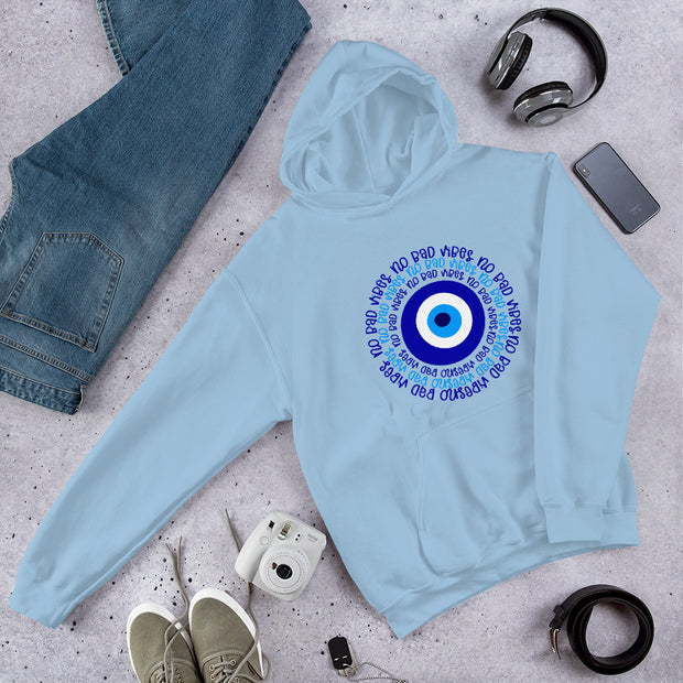 No Bad Vibes Evil Eye Unisex Hoodie