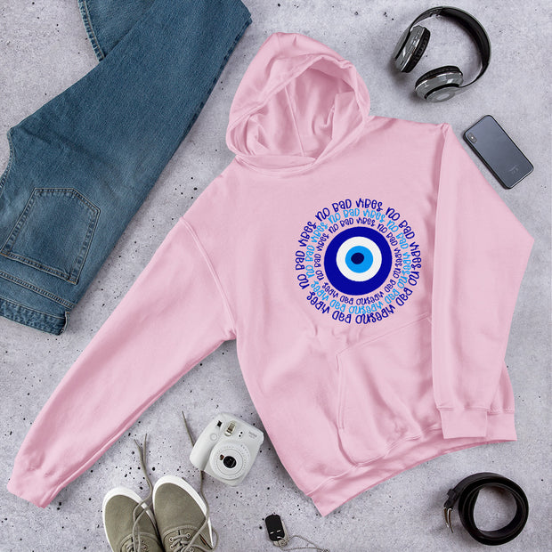 No Bad Vibes Evil Eye Unisex Hoodie