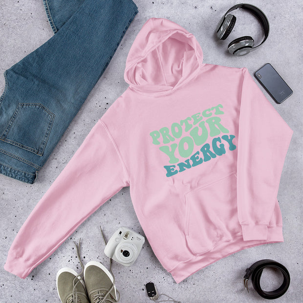Protect Your Energy Retro Design Unisex Hoodie
