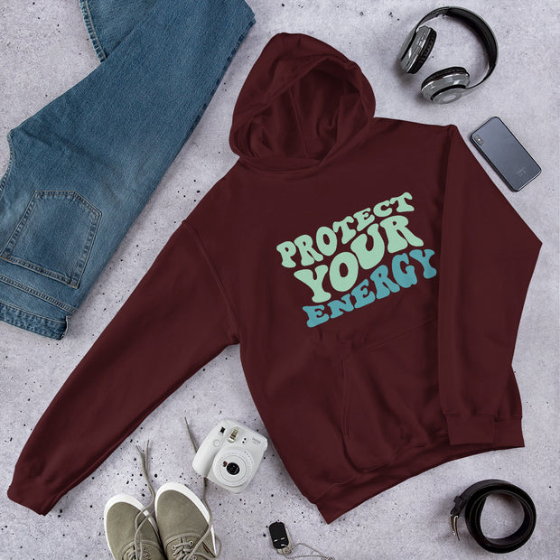 Protect Your Energy Retro Design Unisex Hoodie