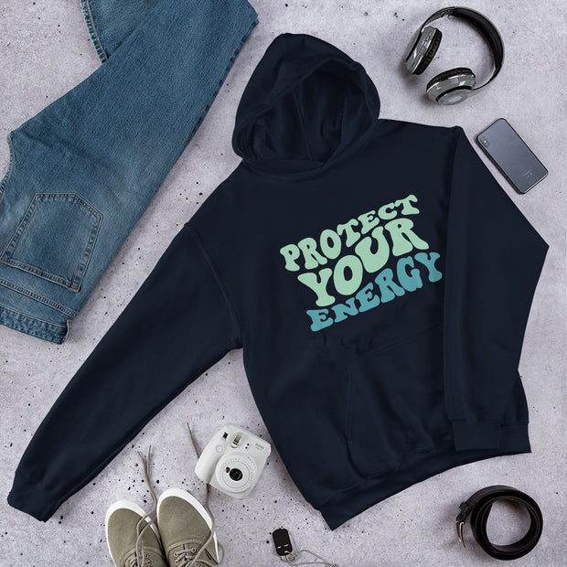Protect Your Energy Retro Design Unisex Hoodie