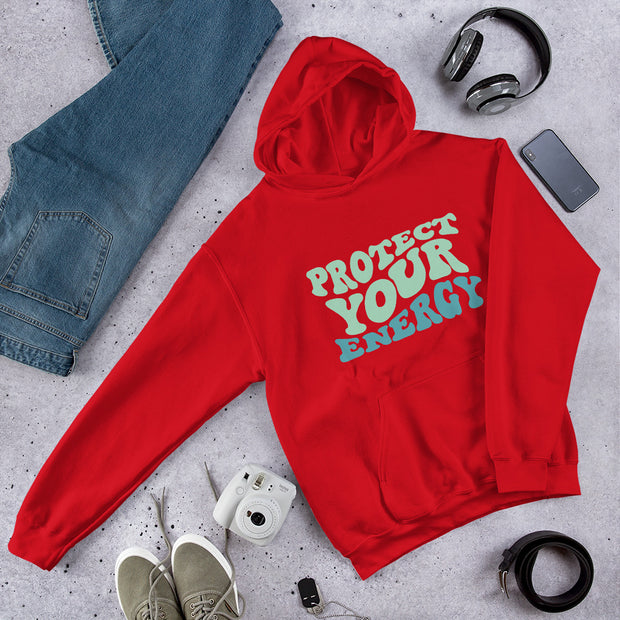 Protect Your Energy Retro Design Unisex Hoodie