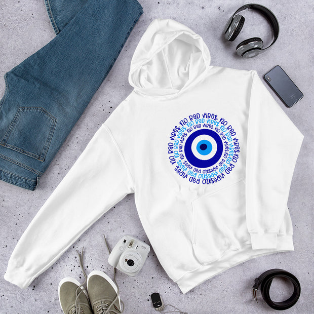 No Bad Vibes Evil Eye Unisex Hoodie